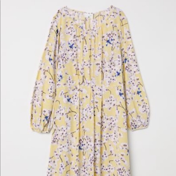 Women’s H&M floral textured woven dress Sz 8 - Picture 2 of 15